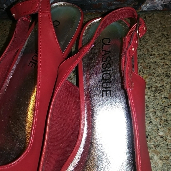 Classique Red black Sophia pump size 6 M - Picture 8 of 10
